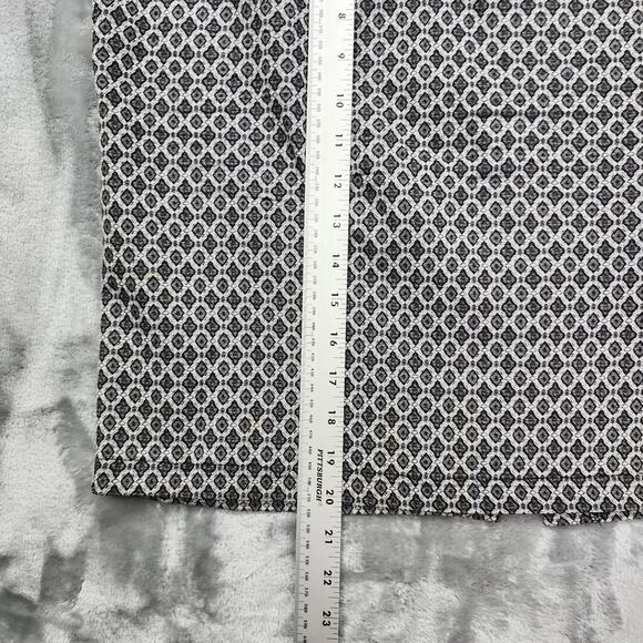 SOHO Apparel Skirt Women L Black White Geometric Pull On Pencil Back Slit Office - Picture 6 of 7